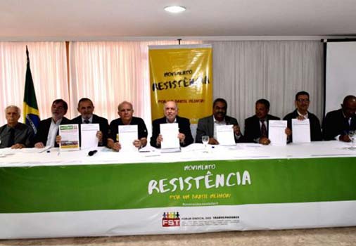 Dirigentes de confederações realizam reuniões regulares para organizar resistência ao desmanche dos direitos trabalhistas. Foto: do site da Agência Sindical.